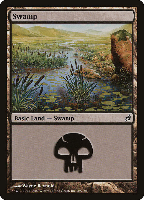 (英)【Foil】沼 / Swamp【LRW】 No.292