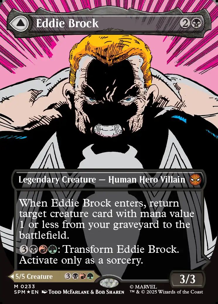 (英)【Foil】エディ・ブロック / Eddie Brock - リーサル・プロテクター、ヴェノム / Venom, Lethal Protector ★ボーダーレス★(クラシック・コミック) 【SPM】 No.233