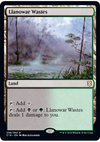 (英)ラノワールの荒原 / Llanowar Wastes【C19】 No.258