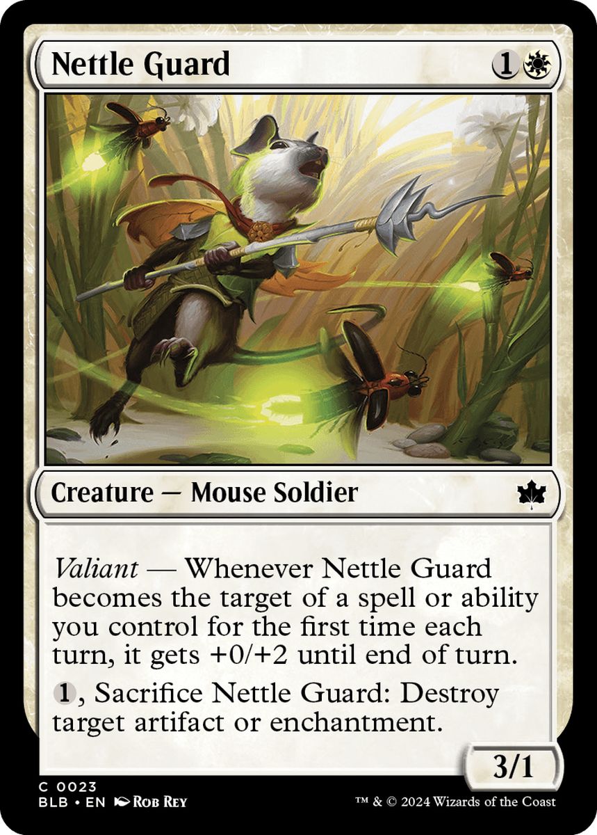 (英)【Foil】イラクサの護衛 / Nettle Guard【BLB】 No.023