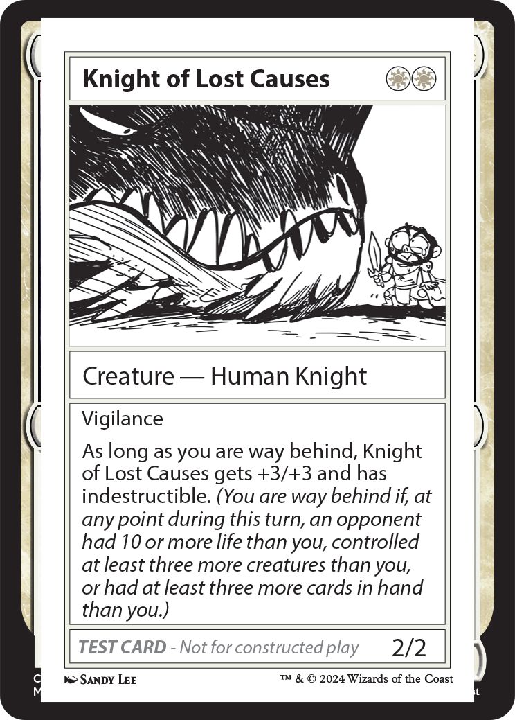 (英)Knight of Lost Causes【MB2-TEST】 No.282
