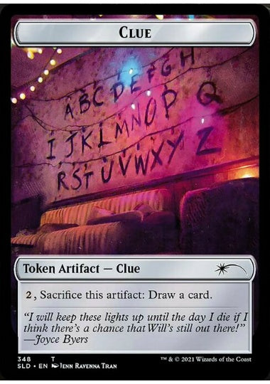 (英)【Foil】手掛かりトークン / Clue Token【SLD】Secret Lair x Stranger Things No.348