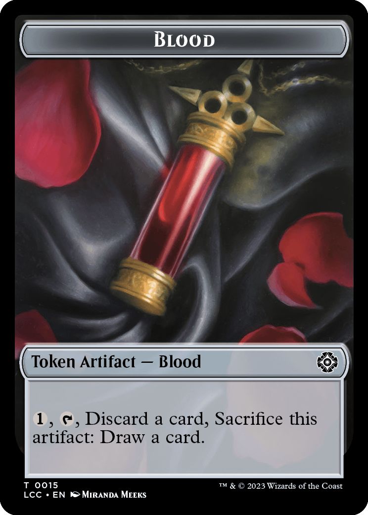 (英)血トークン / Blood Token No.015 - 吸血鬼トークン / Vampire Token【LCC-TOKEN】 No.004