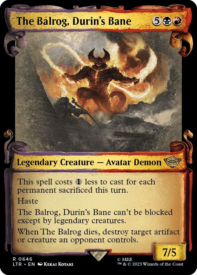 (英)ドゥリンの禍、バルログ / The Balrog, Durin's Bane ★ショーケース枠★(中つ国の巻物) 【LTR】 No.646