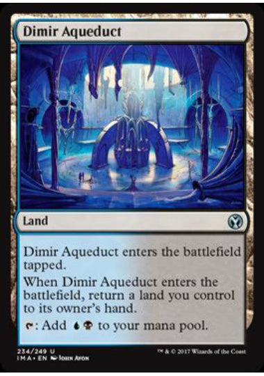(英)【Foil】ディミーアの水路 / Dimir Aqueduct【IMA】 No.234