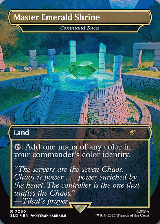 (英)【Foil】Master Emerald Shrine[統率の塔 / Command Tower]【SLD】 Secret Lair x Sonic: Friends & Foes No.7030