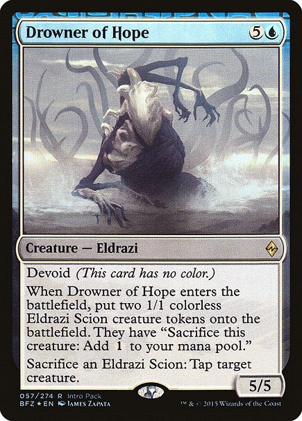 (英)【Foil】希望を溺れさせるもの / Drowner of Hope【PRM】エントリーセットプロモ No.065