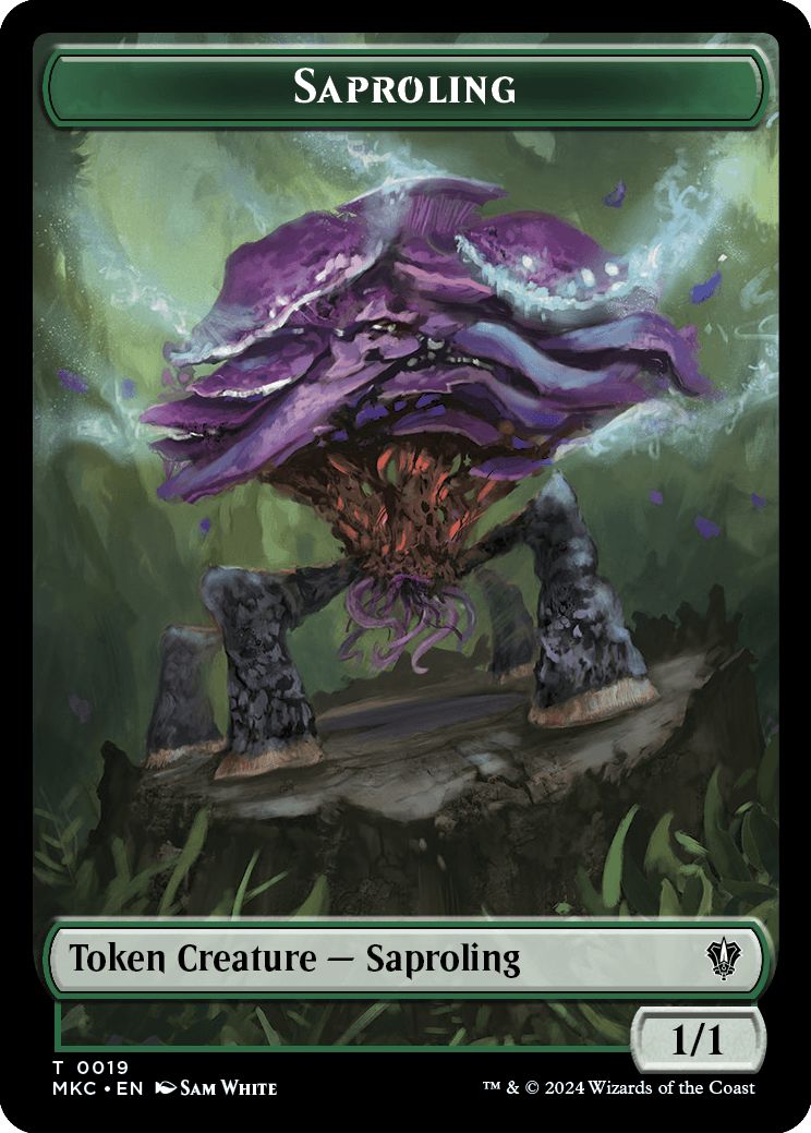 (英)苗木トークン / Saproling Token No.019 - 変異トークン / Morph Token【MKC-TOKEN】 No.030