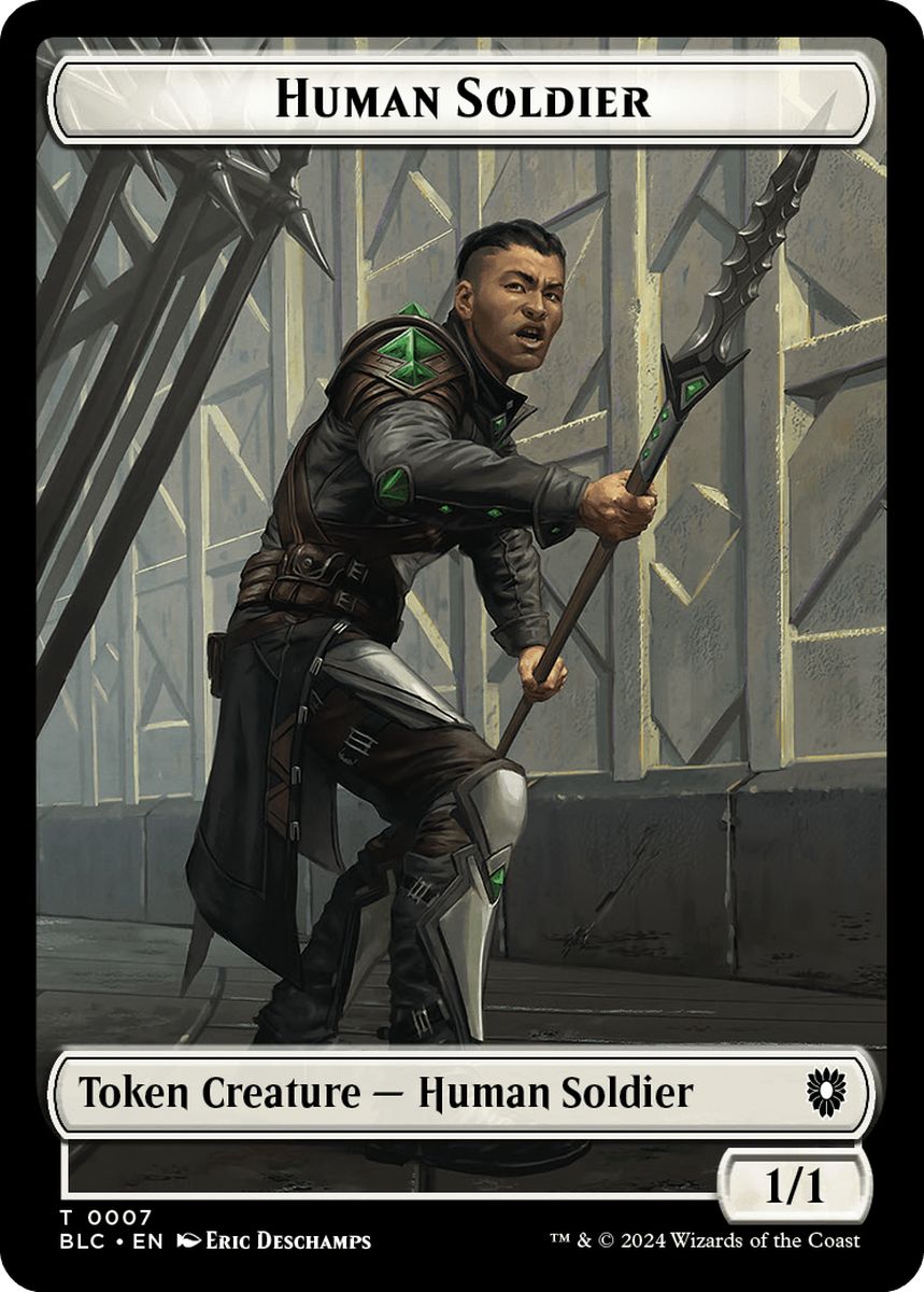 (英)人間・兵士トークン / Human Soldier Token No.007 - 狼トークン / Wolf Token【BLC-TOKEN】 No.035