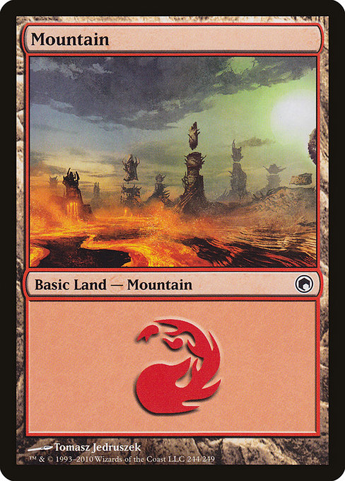 (英)【Foil】山 / Mountain【SOM】 No.244