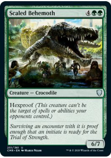 (英)【Foil】鱗ビヒモス / Scaled Behemoth【CMR】 No.251