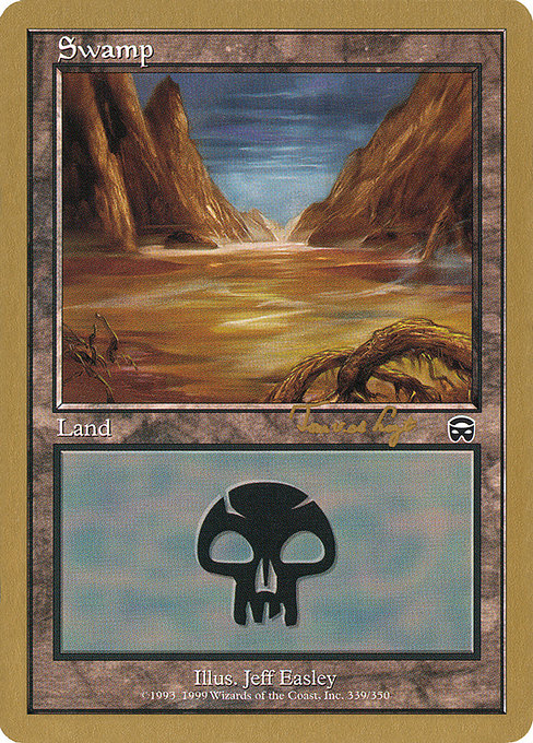 (英)沼 / Swamp【WC01】 World Championship Decks 2001 Tom van de Logt 金枠 No.113