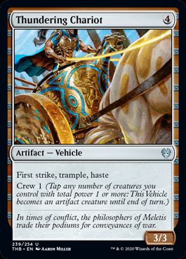 (英)【Foil】轟く戦車 / Thundering Chariot【THB】 No.239