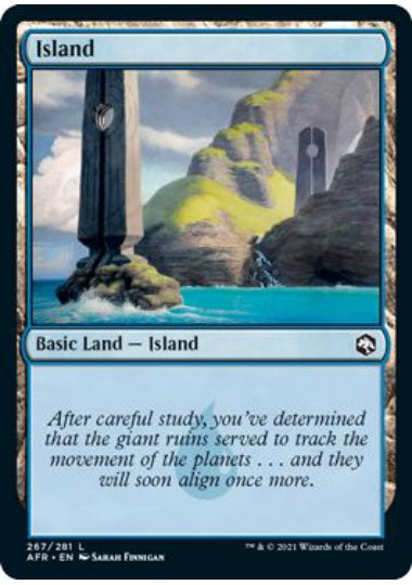 (英)【Foil】島 / Island【AFR】 No.267