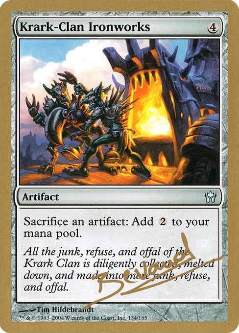 (英)クラーク族の鉄工所 / Krark-Clan Ironworks【WC04】 World Championship Decks 2004 Manuel Bevand 金枠 No.054