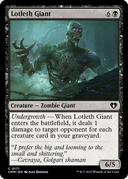 (英)【Foil】ロッテスの巨人 / Lotleth Giant【CMM】 No.0171