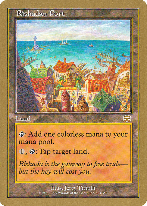 (英)リシャーダの港 / Rishadan Port【WC01】 World Championship Decks 2001 Jan Tomcani 金枠 No.080