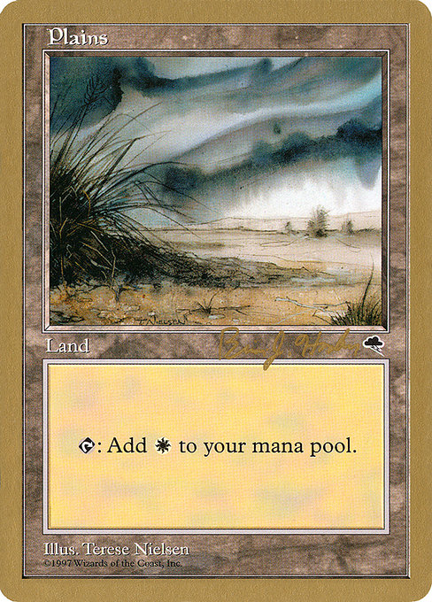 (英)平地 / Plains【WC98】 World Championship Decks 1998 Brian Hacker 金枠 No.094