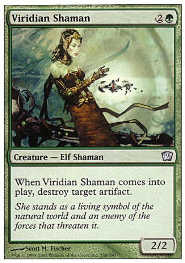 (英)ヴィリジアンのシャーマン / Viridian Shaman【9ED】 No.280