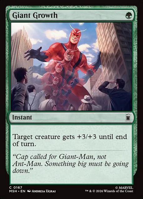 (英)【Foil】巨大化 / Giant Growth【MSH】 No.167