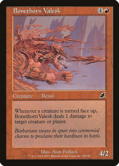 (英)【Foil】骨茨のヴァレスク / Bonethorn Valesk【SCG】 No.082