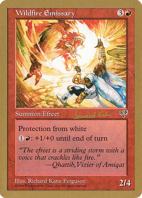 (英)ワイルドファイアの密使 / Wildfire Emissary【WC97】 World Championship Decks 1997 Janosch Kuhn 金枠 No.053