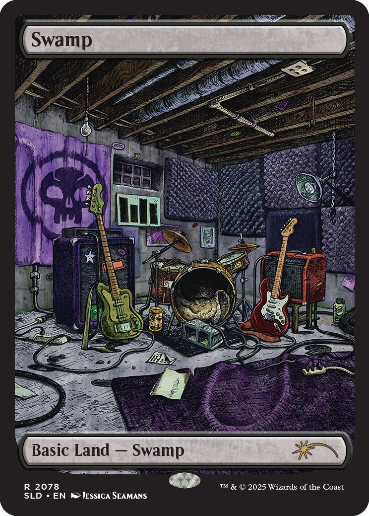 (英)【Foil】沼 / Swamp【SLD】Secret Lair x KEXP: Where the Music Matters No.2078
