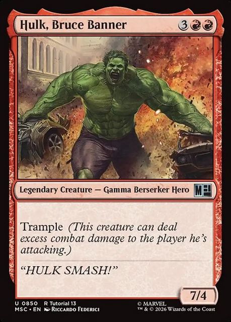 (英)ハルク、ブルース・バナー / Hulk, Bruce Banner【MSC】 No.850