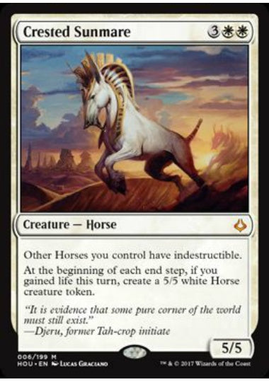 (英)【Foil】冠毛の陽馬 / Crested Sunmare【HOU】 No.006