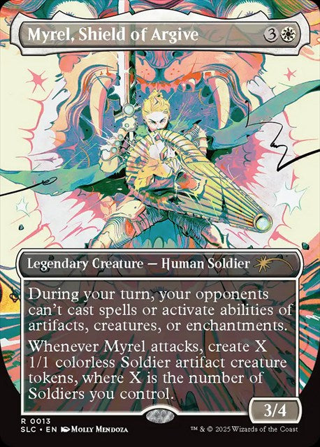 (英)【Foil】アルガイヴの盾、ミュレル / Myrel, Shield of Argive【SLC】 Secret Lair Countdown Kit: An Encyclopedia of Magic No.013