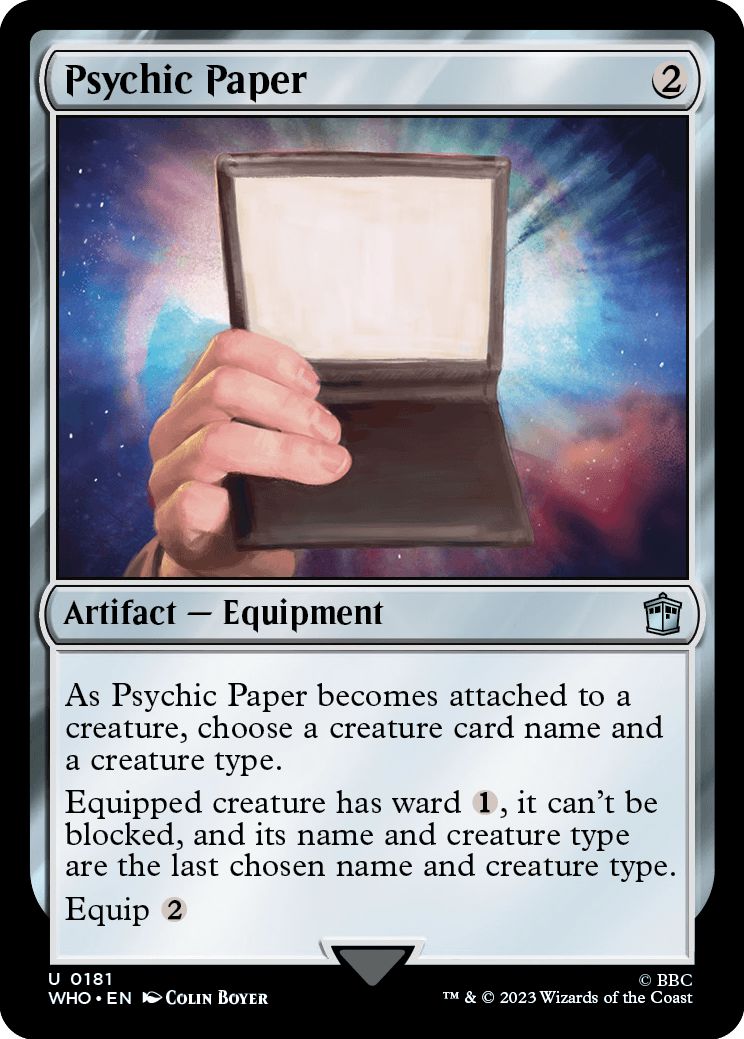 (英)【Foil】サイキックペーパー / Psychic Paper【WHO】 No.0181