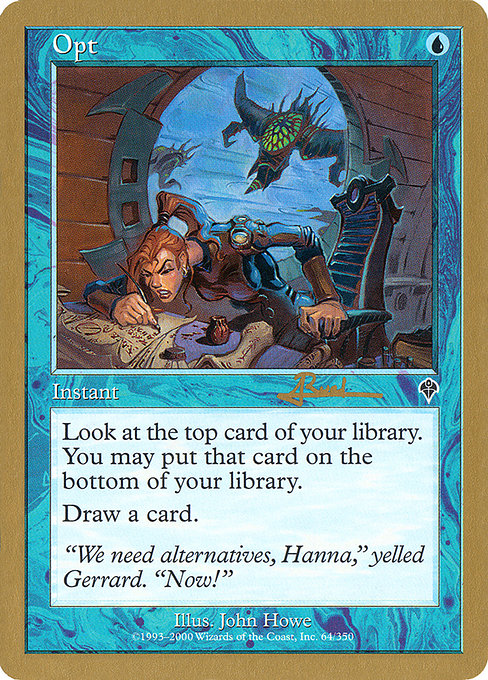 (英)選択 / Opt【WC01】 World Championship Decks 2001 Antoine Ruel 金枠 No.016