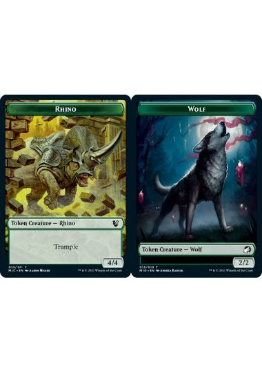 (英)サイトークン / Rhino Token No.010 - 狼トークン / Wolf Token【MIC-TOKEN】 No.013