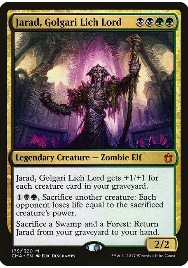 (英)ゴルガリの死者の王、ジャラド / Jarad, Golgari Lich Lord【CMDANTHO】 No.179