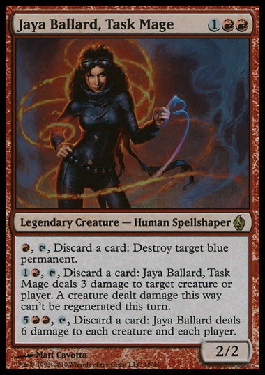 (英)【Foil】特務魔道士ヤヤ・バラード / Jaya Ballard, Task Mage【FAL】 No.010