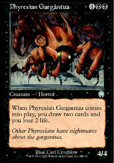 (英)ファイレクシアのガルガンチュア / Phyrexian Gargantua【APC】 No.048