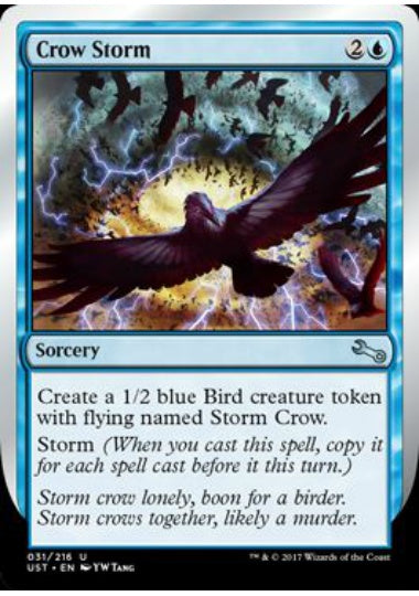 (英)【Foil】Crow Storm 【UST】 No.031