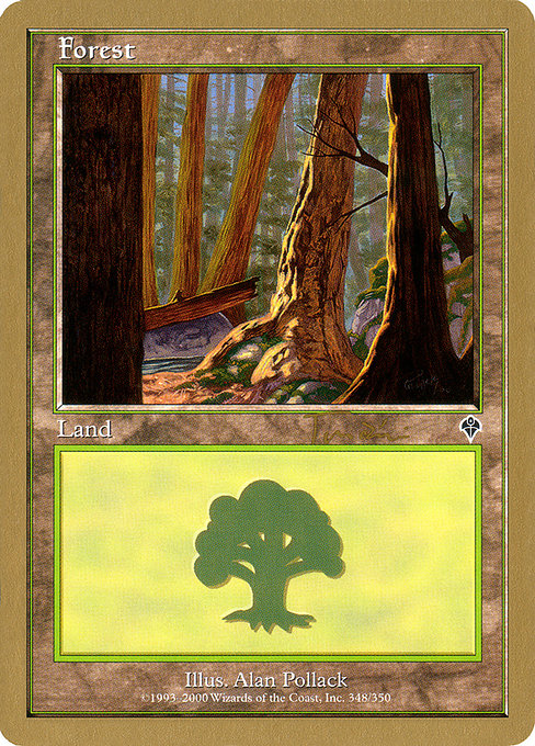 (英)森 / Forest【WC01】 World Championship Decks 2001 Jan Tomcani 金枠 No.124