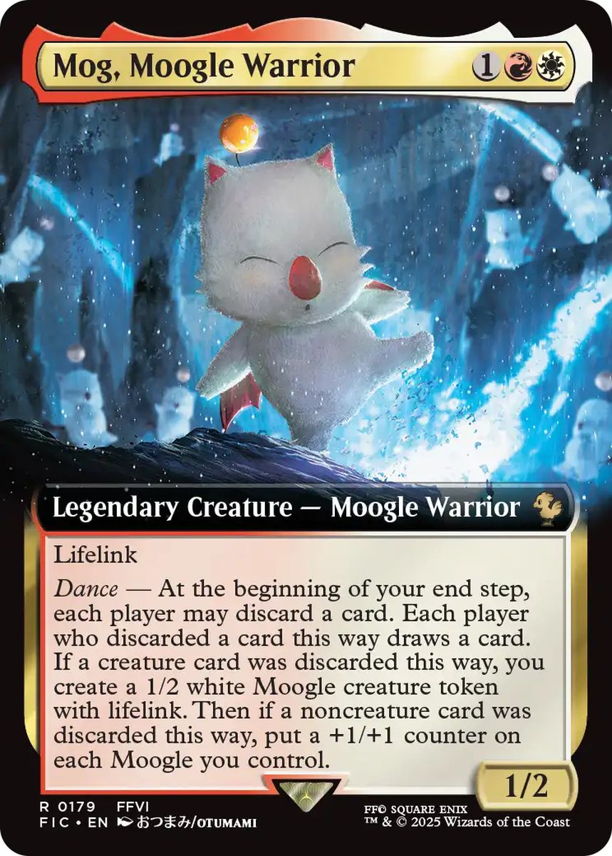 (英)【Foil】モーグリ族の戦士、モグ / Mog, Moogle Warrior ★拡張枠★ 【FIC】 No.179