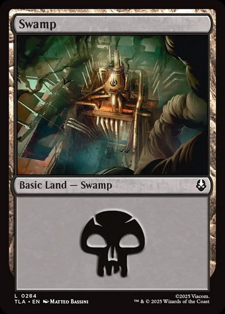 (英)【Foil】沼 / Swamp【TLA】 No.284