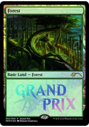 (英)【Foil】森 / Forest【PRM】 グランプリプロモNo.081