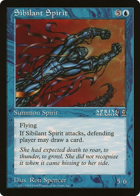 (英)風鳴りの精 / Sibilant Spirit【PRM】 アリーナプロモ 【Oversized Card】 BIG-PRM-051 ※トーナメントで使用することはできません。