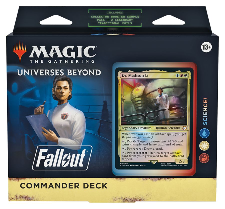 (英)マジック：ザ・ギャザリング『Fallout』 統率者デッキ「科学の力！」 / Magic: The Gathering - Fallout Commander Deck "Science!"【BOX】 ※発送方法は「ゆうパック」を選択してください。