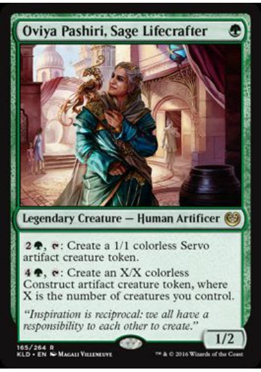 (英)【Foil】造命の賢者、オビア・パースリー / Oviya Pashiri, Sage Lifecrafter【KLD】 No.165
