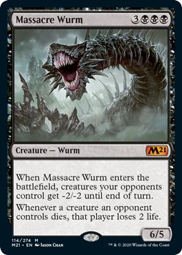 (英)【Foil】虐殺のワーム / Massacre Wurm【M21】 No.114