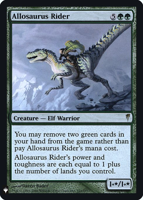(英)【Foil】アロサウルス乗り / Allosaurus Rider【MB1】 No.061