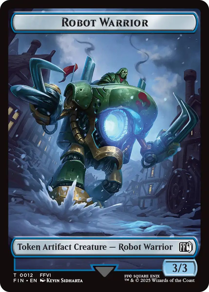 (英)ロボット・戦士トークン / Robot Warrior Token No.012 - 紋章 - 片翼の天使、セフィロス / Emblem - Sephiroth, One-Winged Angel【FIN-TOKEN】 No.024