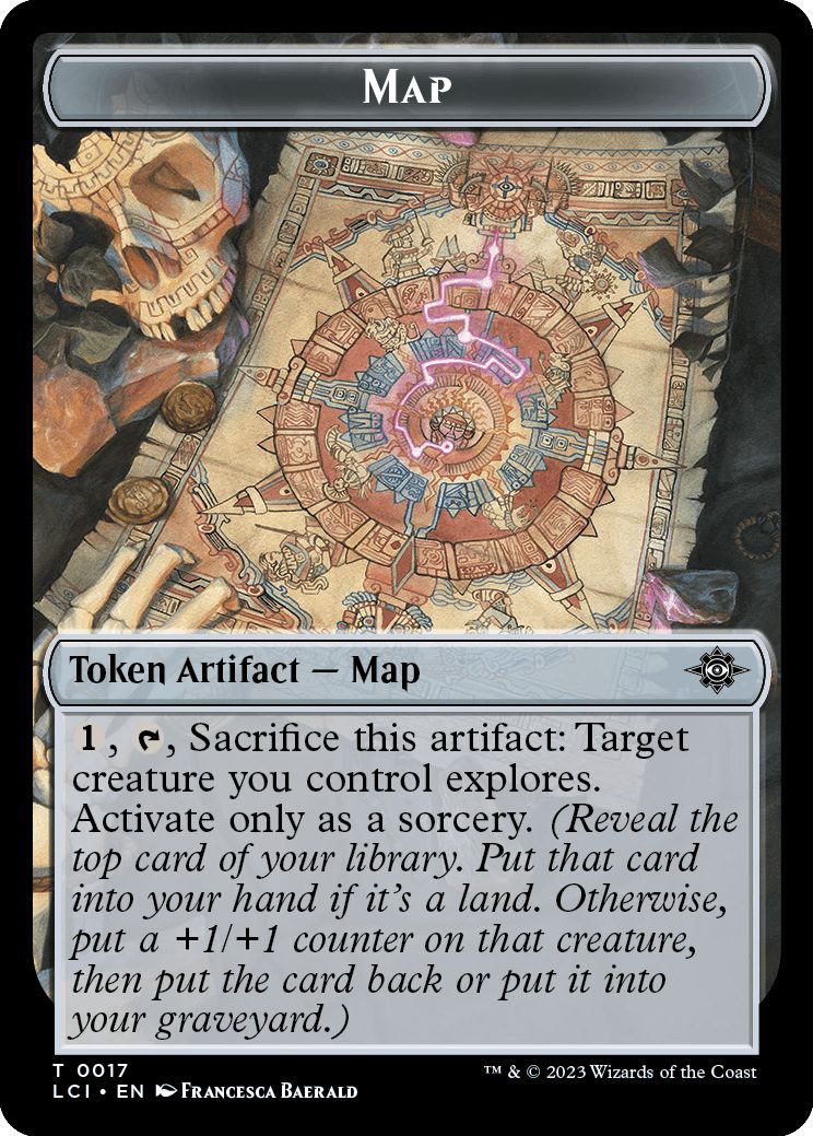(英)地図トークン / Map Token【LCI-TOKEN】 No.017