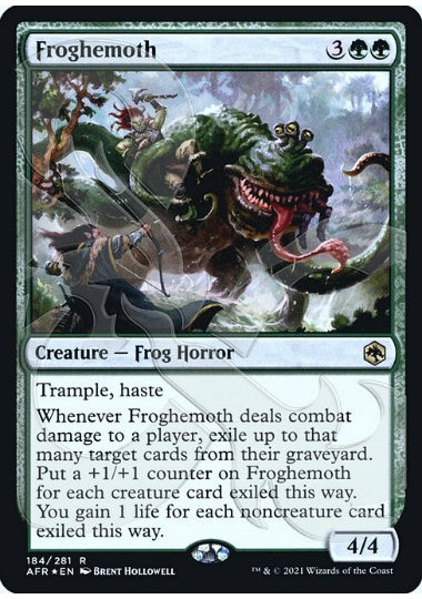 (英)【Foil】フロギーモス / Froghemoth ★アンパサンド・カード★【AFR】 No.184