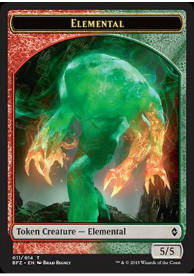 (英)エレメンタルトークン / Elemental Token【BFZ-TOKEN】 No.011